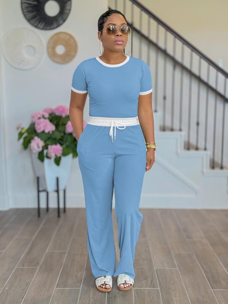 Two Piece Set Tracksuit Summer Women Casual Home Set - Bela Fils BoutiqueBela Fils Boutique